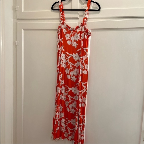 New Zara Floral Satin Midi Dress - Picture 3 of 7
